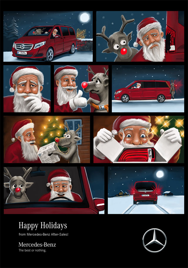 Mercedes-Benz After Sales Weihnachtscomic 2016